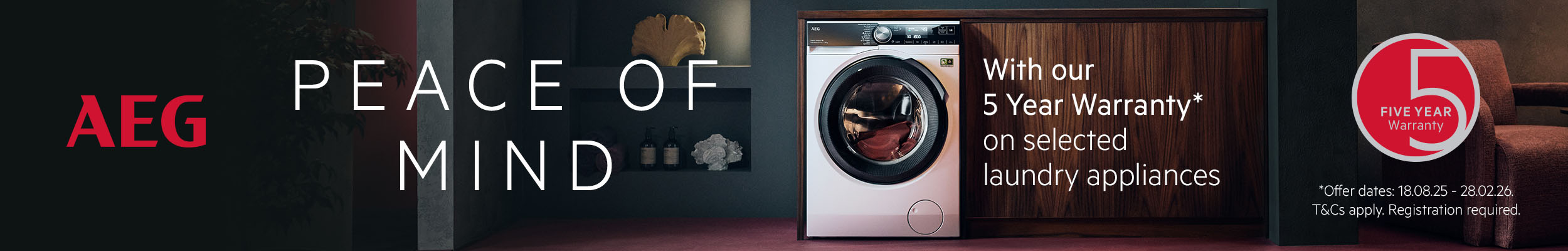 AEG Laundry 5-Year Warranty Promo