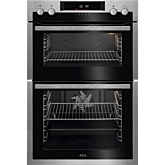 AEG DCS531160M 59.4cm Built In Electric Double Oven - Stainless Steel