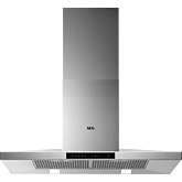 AEG DKB5960HM 
90cm Stainless Steel Box Wall Chimney Hood, Plus Touch on Glass, LED Lighting, 3+int