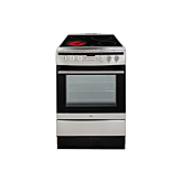 Amica 608CE2TAXX 60Cm Single Cavity Ceramic Cooker In Stainless Steel