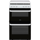 Amica AFC5100WH/2 50cm Twin Cavity Electric Cooker White