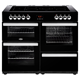 Belling 444444098  110E 110cm Electric Rangecooker with Double Oven and Ceramic Hob - Black