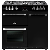 Belling 444444121 Farmhouse 90DFT Dual Fuel Range Cooker