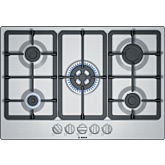 Bosch PGQ7B5B90 75cm, 5 burners, 3.3kW Wok, Cast Iron supports, Star layout