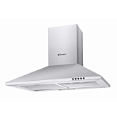 Candy CCE70NX 70cm Chimney Hood
Push button controls, 3 speeds, extraction capacity: 298 m3/hr, 63d