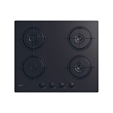 Candy CVW6BB 59.5cm Black Built-In 4 Zone Gas Hob