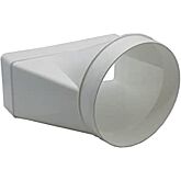 Caple 970W 150mm Rect/Round Adaptor - Megaduct 150mm component