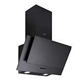 Caple AH600BK black painted steel, push button controls, 280m3/h, W 600mm, C energy,filter CAP60CF