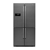 Caple CAFF46GM gunmetal, French door style (4 doors), W 910mm, capacity 398/190L, convertible fridge