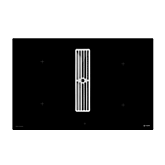 Caple DD810BK Downdraft: stainless steel grille, touch control, 10 speeds, 570m3/h, motor included, 