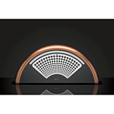 Caple DD925CO black glass with copper, light, W 820mm, **A to C energy, filter CAP68CF, motor extra
