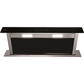 CDA EDD92BL Downdraft extractor, Ducted/re-circulating, 3 speeds, TC, black