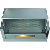 CDA EIN60SI Silver Ducted/Re-Circulating Integrated Extractor With 3 Speeds
