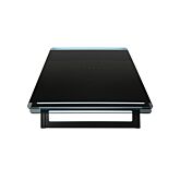 CDA EXG60BL 60cm gesture control angled black glass extractor, TC , LED lights (CHA37)