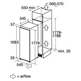 CDA FW822 Int full height larder fridge, energy rating: A+, RD (matches FW882)