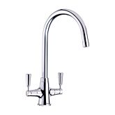 CDA TT41CH Traditional quarter turn lever monobloc tap, WRAS approved, chrome