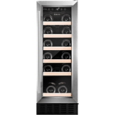 CDA WCCFO302SS FS/under counter 30cm wine cooler, 19 x BS, single temp zone, RD,SS 