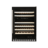 CDA WCCFO602BL FS/under counter 60cm wine cooler, 46 x BS, dual temp zone, RD,black