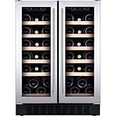 CDA WCCFO622SS FS/under counter wine cooler, 38 x BS, double door, dual temp, SS