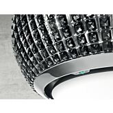 Elica INTERSTELLAR-B Black Crystal Interstellar Ceiling Mounted Hood With 3 Speeds + Booster Power L