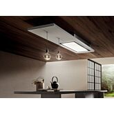 Elica LULL-AT-WW-RC 120Cm Lullaby-Nat-Do White Wood Wide Ceiling Hood Re-Circulating Version