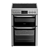Hotpoint HDE6VDCASX 60cm Double Electric Ceramic Cooker