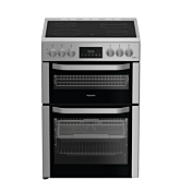 Hotpoint HDE6VDCAX 60cm Double Oven Electric Cooker