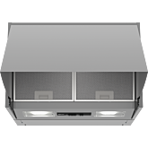Neff D64MAC1X0B 60cm, 3 speed, push buttons, LED lights, high extraction rate. Optional Recirculatin