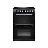 Rangemaster CLA60ECBL/C 128100 CLASSIC 60 CERAMIC BLACK/CHROME