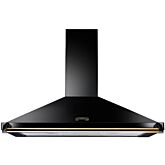 Rangemaster CLAHDC90BB/ 63040 CLASSIC 90CM HOOD BLACK BRASS RAIL