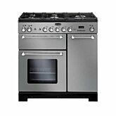 Rangemaster KCH90DFFSS/C 98760 KITCHENER 90 DF ST/STEEL CHROME