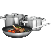 AEG A3SS 
AEG Cookware Kit Aeg. Three-piece stainless steel cookware set to master every day cookin