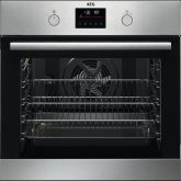 AEG BPK355061B 59.4cm Built In Electric Single Oven - Stainless Steel