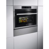 AEG KME761080M 59.5cm Built In CombiQuick Combination Microwave compact oven - Stainless Steel