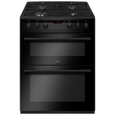 Amica AFG6450BL 60Cm Freestanding Gas Double Oven In Black