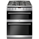 Amica AFG6450SS 60Cm Freestanding Gas Double Oven In Stainless Steel