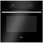 Amica ASC200BL Fan oven, 62ltr, 5 FN + light, 2000W grill, triple glazed door, 13A, black