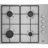 Beko CIHYG21SX 61Cm Stainless Steel Gas Hob With High Efficeny Burners
