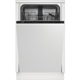 Beko DIS15020 81.8Cm Intergrated Slimline Dishwasher With 5 Programmes, Quickwash Features, Removabl
