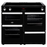 Belling 444444092  100Ei 99.6cm Electric Rangecooker with Triple Oven and Induction Hob - Black