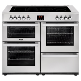 Belling 444444096  110E 109.6cm Electric Rangecooker with Triple Oven and Ceramic Hob - Stainless Steel
