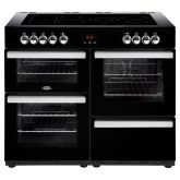Belling 444444098  110E 110cm Electric Rangecooker with Double Oven and Ceramic Hob - Black