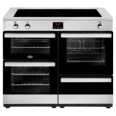 Belling 444444103  110EI 109.6cm Electric Rangecooker with Triple Oven and Induction Hob - Stainless Steel