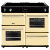 Belling 444444143  110EI 100cm Electric Rangecooker with Double Oven and Induction Hob - Silver