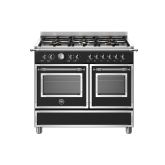Bertazzoni HER106L2ENET Heritage 100cm Range Cooker Twin Oven Dual Fuel Matt Black