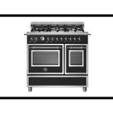 Bertazzoni HER96L2ENET Heritage 90cm Range Cooker Twin Oven Dual Fuel Matt Black