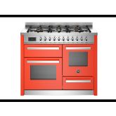 Bertazzoni PRO116L3EART Professional 110cm Range Cooker XG Oven Dual Fuel Gloss orange