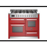 Bertazzoni PRO116L3EROT Professional 110cm Range Cooker XG Oven Dual Fuel Gloss Red