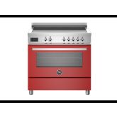 Bertazzoni PRO95I1EROT Professional 90cm Range Cooker Single Oven Induction Gloss Red
