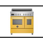Bertazzoni PRO95I2EGIT Professional 90cm Range Cooker Twin Oven Induction Gloss Yellow